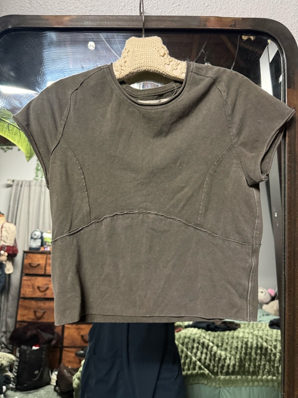 Free people protagonist tee stingray grey